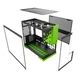 Корпус Geometric Future Model 3 Glass без БП Black/Green (GEO-M3-BNV) - изображение 9