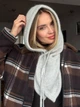 Капор на кнопках з додаванням вовни Zefur One size сірий - изображение 8