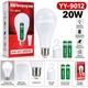 Акумуляторна LED-лампа Emergency Lamp YY-9012 з двома батареями, аварійне освітлення 20W - изображение 1
