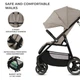 Прогулочная коляска Kinderkraft Trig 3 Stone Beige (KSTRIG03BEG0000) - изображение 2