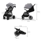 Прогулянкова коляска Kinderkraft Grande 2 Grey (KSGRAN02GRY0000) - зображення 5