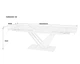 Стол раскладной FERNANDO CERAMIC 140(200)x90 см керамика бежевый мат/металл черный - изображение 5