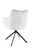 Стул AZALIA VELVET 86х61х44 см велюр светло-серый черный каркас - изображение 4