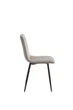 Стул ProDobro велюровый 44х44 см черный каркас темный беж - изображение 2