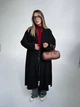 Пальто оверсайз з кашеміру з ворсом S-XL чорний - зображення 2