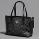 Женская сумка Coach Crossbody Tote Bag черная, сумка-тоут Коач через плечо, сумочка Коуч с регулируемым ремнем - изображение 1