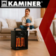 Электрический напольный бытовой обогреватель Kaminer 3000 Вт с регулировкой мощности и термостатом - изображение 4