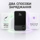 Магнітний бездротовий повербанк MagSafe Ultra Slim для iPhone 5000 mAh, PD 20 W, Qi 15 W, Type-C, Lightning, дисплей, товщина 9 мм - зображення 3
