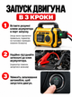 Портативний компресор 80 Вт, акумулятор 8000 мАг, 150 PSI, LED-дисплей, ліхтарик, Power Bank - изображение 7