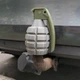 Заглушка кришка для фаркопа 50мм 3D макет граната МК-2 сірий хакі - зображення 2