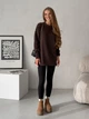 Вязанный женский свитер шоколадный Merlini Vella 110002024 размер L/XL - изображение 3