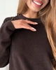 Вязанный женский свитер шоколадный Merlini Vella 110002024 размер L/XL - изображение 6