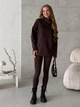 Кофта з високим горлом на флісі шоколадна Merlini Como 110002082 розмір 2XL/3XL - зображення 4