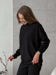Кофта з високим горлом на флісі чорна Merlini Como 110002081 розмір 2XL/3XL - зображення 3