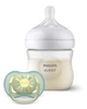 Набор бутылочка для кормления Avent Natural 125 мл, естественный поток + Пустышка Ulta Air 0-6м - изображение 2