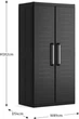 Шафа Keter Kis Detroit XL Alto 182х89х54 см 4 полиці багатофункціональна для зберігання (249802) - изображение 5