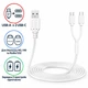Зарядний кабель Heblumin USB-A на 2 USB-C для молоковідсмоктувачів Momcozy M5 / M9 та Nuliie S32 білий (SKU-525) - изображение 2