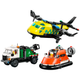 Конструктор LEGO City Ремикс самолёта, сервисного грузовика и судна на воздушной подушке 990 деталей (60505) - изображение 3