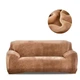 Защитный чехол на трехместный диван Diana Textile Plush Velvet, Світло-коричневий, 190x230 см - изображение 1