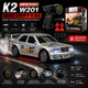 Дрифт машинка K2 Mercedes W201 1:43 4WD до 15 км/ч радиоуправляемая RC машинка на пульте с LED и дрифт колесами - изображение 6