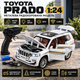 Радиоуправляемая машинка Toyota Land Cruiser Prado 1:24 — металлическая RC модель внедорожника на пульте 2.4GHz, свет, звук, аккумулятор, USB-зарядка, коллекционная машинка для детей - изображение 8