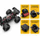 Машинка на радиоуправлении MJX Hyper Go 14207 1:14 4WD до 55 км/ч, Brushless RC монстр-трак, внедорожник, металлическая трансмиссия, LiPo 2S - изображение 8