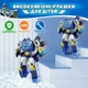 Игровой набор Трансформер 3в1 27 см ударопрочный пластик космический самолет/робот/космопорт - изображение 6