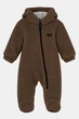 Комбинезон для малыша тёплый Joiks Teddy FKT02 Меховый Молочный Шоколад 62 см - изображение 1