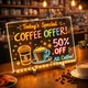 Светодиодная доска для заметок и рисования ST 805 150 × 150 мм акриловая с 3D LED подсветкой USB - изображение 9