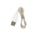 Декоративна USB LED гірлянда на гнучкому дроті для дому ялинки та декору холодне біле світло 10 м 100 LED R9912 - зображення 1