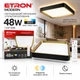 Светодиодный светильник с пультом ETRON Smart MODERN 1-ESP-2008 48W gold&black IP20 - изображение 1
