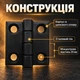 Петля листова RZ H1040.1.2.1 40х40 мм чорна - зображення 2