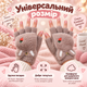 Перчатки женские меховые с откидной рукавицей, плюшевые митенки-трансформеры «Клубнички», one size темно-коричневые KT9003011 - изображение 4
