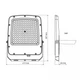 LED прожектор VIDEX F5 100W 3000-5000-6500K 230V White (VL-F5-100CW) - изображение 9