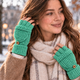 Теплі в'язані рукавички-мітенки 2 в 1 з відкидним клапаном і відкритими пальцями,one size KT9003407 - зображення 4
