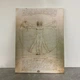 Інтер'єрна картина Вітрувіанська людина, Леонардо да Вінчі, Leonardo da Vinci, Vitruvian Man, інтер'єрний декор, 42×30 см (id6952) - зображення 4
