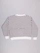 Жіночий светр білий у темно-коричневу смужку демісезонний трикотажний (263300) one size - зображення 6