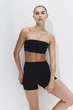 Спортивный бюстгальтер бандо H&M SoftMove Черный L (1277406) - изображение 1