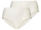 Трусы женские корректирующие высокие с утяжкой Esmara LYCRA Молочные 2 шт EU 52-54 XXL (416381) - изображение 1