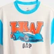 Дитяча футболка для хлопчика GAP 375210074 86 см Молочний/Блакитний (1159854491) - зображення 3
