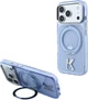 Etui plecki Karl Lagerfeld IML Ring Stand 360 Kameo Metal MagSafe do Apple iPhone 17 Pro Max / 18 Pro Max Light Blue (KLHMP18X6HRSMKMB) - obraz 7