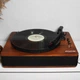Вініловий програвач Fenton TT Classic Plus Wood з Bluetooth і USB, ретро програвач для вінілових платівок 33/45/78 об/хв, з вбудованими стереоколонками, дерев’яним корпусом, ремінним приводом, автостопом, AUX, RCA, виходом на навушники (без кришки) - изображение 1