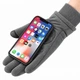 Перчатки зимние флисовые Storm N704 L, сенсорные для смартфона, водоотталкивающие, антискользящие, серые - изображение 3