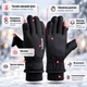Зимові рукавички 3M Q216 L з утеплювачем Thinsulate, сенсорні для смартфона, водовідштовхувальні, протиковзкі, чорні - зображення 5