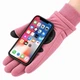 Перчатки зимние флисовые Storm N703 S, сенсорные для смартфона, водоотталкивающие, антискользящие, розовые - изображение 3