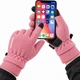 Перчатки зимние флисовые Storm N703 S, сенсорные для смартфона, водоотталкивающие, антискользящие, розовые - изображение 4