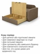 Диван-крісло Томас-120 розмір 150 × 97 см, бежевий - зображення 7