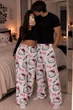 Теплые плюшевые штаны Hello Kitty унисекс белые | Мягкие пижамные флисовые штаны Хелло Китти M - изображение 1