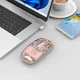 Мышь беспроводная аккумуляторная для ноутбука и ПК с Bluetooth и USB адаптером 2.4G RGB подсветкой бесшумными кнопками прозрачным корпусом зарядкой Type-C 4 уровнями DPI 800–2400 модель M133 400 мАч для правой и левой руки - изображение 7