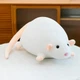 Мягкая плюшевая игрушка крысы с длинным хвостом 90 см белый - изображение 1